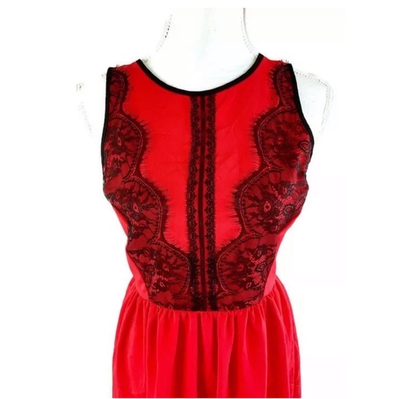 ANTHROPOLOGIE Lace Sleeveless Keyhole Back Dress - Picture 3 of 6